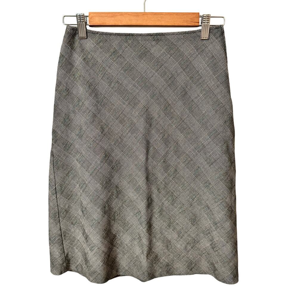 Sisley Made in Italy Wool Blend Plaid Pencil Skirt | Size 38 (US 4-6) | Preppy